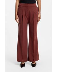 HUGO - Regular-Fit Trousers With Wide Leg - Lyst