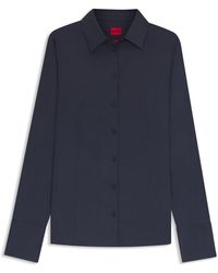 HUGO - Slim-Fit Blouse - Lyst