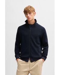 BOSS - Zip-Up Cardigan - Lyst