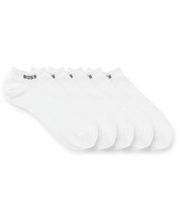 BOSS - Fünfer-Pack knöchellange Socken mit Logo-Details - Lyst