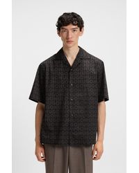 HUGO - Brown Men's Casual Shirts Size M - Lyst