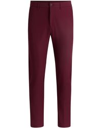 BOSS - Slim-Fit Hose Aus Wasserabweisendem Stretch-Gewebe - Lyst