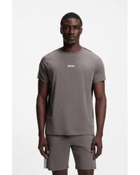 BOSS - Cotton-Blend Pyjamas With Contrast Inserts - Lyst