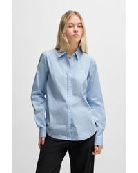 HUGO - Regular-Fit Blouse - Lyst