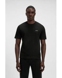 BOSS - Cotton-Blend Pyjama T-Shirt With Embroidered Logo - Lyst