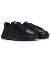 HUGO - Cupsole Trainers In Smooth Leather - Lyst