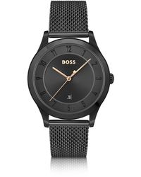 BOSS - Purity Mesh Strap Watch - Lyst