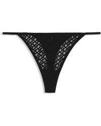 BOSS - String En Dentelle À Motif Monogramme Et Logo - Lyst