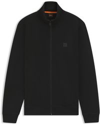 BOSS - Jack Met Rits En Logopatch Van Katoenen Sweatstof - Lyst