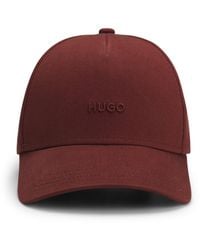 HUGO - Cap Aus Baumwoll-Twill Mit Logo-Stickerei - Lyst