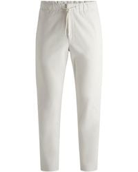 BOSS - Tapered-Fit Broek Van Hoogwaardig Corduroy - Lyst