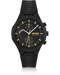 HUGO - Watch With Silicone Logo Strap - Lyst