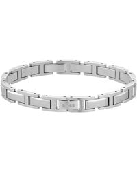BOSS - Tone H-Link Cuff With Logo Clasp - Lyst