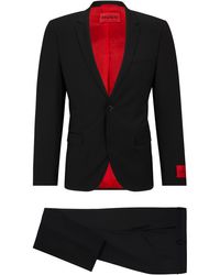 HUGO - Extra Slim-Fit Anzug aus besonders elastischem Woll-Mix - Lyst