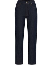 BOSS - Slim-fit Jeans Van Comfortabel Marineblauw Stretchdenim - Lyst