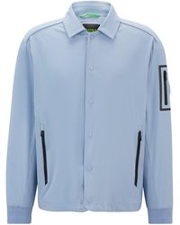 BOSS - Wasserabweisende Regular-Fit Jacke mit kontrastierenden Details - Lyst