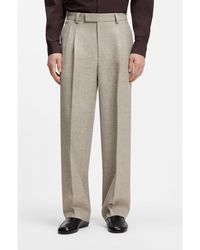 BOSS - Oversized-Fit Trousers - Lyst