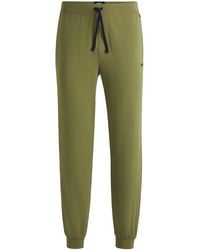 BOSS - Jersey Trainingsbroek Met Logostiksel Van Stretchkatoen - Lyst