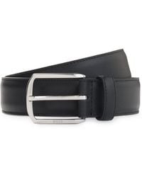 BOSS - Leather Belt With-Tone Hardware And Double B - Lyst