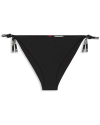 HUGO - Bikini Bottoms With Logo Ties - Lyst