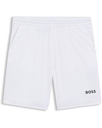 BOSS - Active Sneldrogende Short Van Stretchmateriaal Met Zakken - Lyst