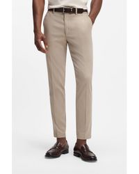 BOSS - Slim-Fit Trousers - Lyst