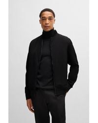 BOSS - Hybrid Padded Panel Zip Sweatshirt - Lyst