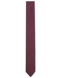 HUGO - Silk-Blend Tie With Jacquard Pattern - Lyst