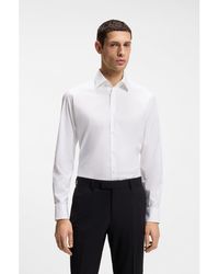 BOSS - Regular-Fit Stretch-Cotton Shirt - Lyst