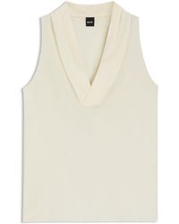 BOSS - Camicetta Senza Maniche - Lyst