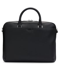 BOSS - Zipped Document Case In Leather With Detachable Inner Pouch - Lyst