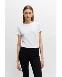 BOSS - T-shirt Slim en jersey de coton à logo - Lyst