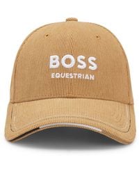 BOSS - Equestrian Logo-Embroidered Cap - Lyst