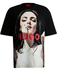 HUGO - Oversized-Fit T-Shirt - Lyst