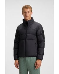 BOSS - Water-Repellent Down Jacket With Sleeve Pocket - Lyst