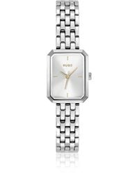 HUGO - Rectangular Stainless-Steel Watch With- Dial - Lyst