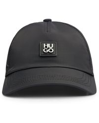 HUGO - Cap aus wasserdichtem Nylon mit Stack-Logo-Badge - Lyst