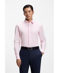 BOSS - Slim-Fit Shirt - Lyst