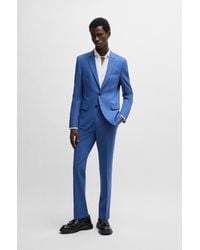 HUGO - Slim-fit Suit In Performance-stretch Fabric - Lyst