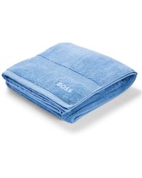 BOSS - Aegean-cotton Bath Sheet With Tonal Logo - Lyst
