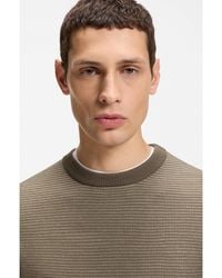 BOSS - Mixed-Structure Sweater - Lyst