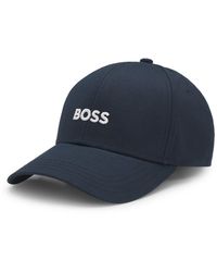 BOSS - Cotton-Twill Cap With Embroidered Logo - Lyst