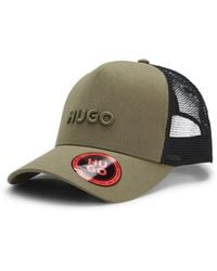 HUGO - Cotton-Twill Cap With Mesh Panels - Lyst