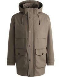 BOSS - Kapuzenjacke Aus Daunen-Mix Mit Herausnehmbarer Weste - Lyst