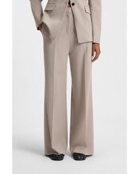 HUGO - Regular-Fit Trousers With Wide Leg - Lyst