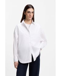 BOSS - Oversized-Fit Blouse - Lyst
