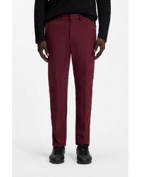BOSS - Slim-Fit Trousers - Lyst