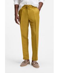 BOSS - Tapered-Fit Trousers With Drawcord Waist - Lyst