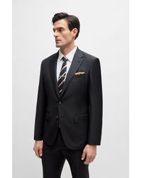 BOSS - Slim-fit Jacket In Virgin Wool With Stretch - Lyst