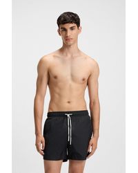 HUGO - Swim Shorts With Logo Print - Lyst